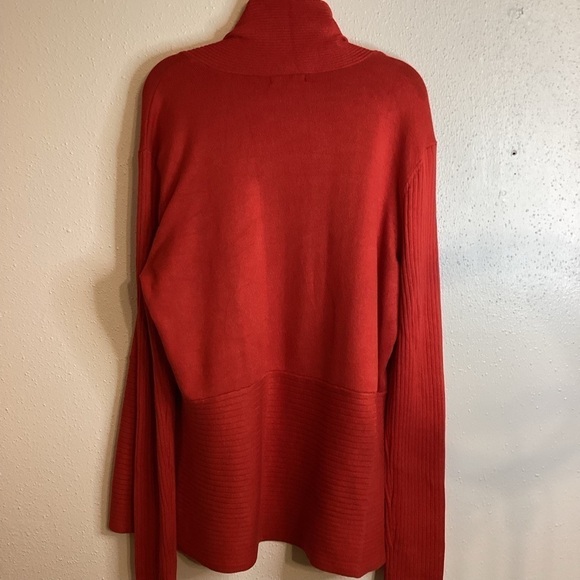 Verve Ami Women’s Red Sweater & Cardigan Open front Size Large - Picture 3 of 8